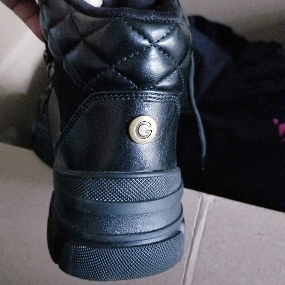 GBG Los Angeles Kix Black Hiker Boots NWOT - Picture 3 of 7